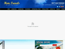 Tablet Screenshot of hemtravels.com